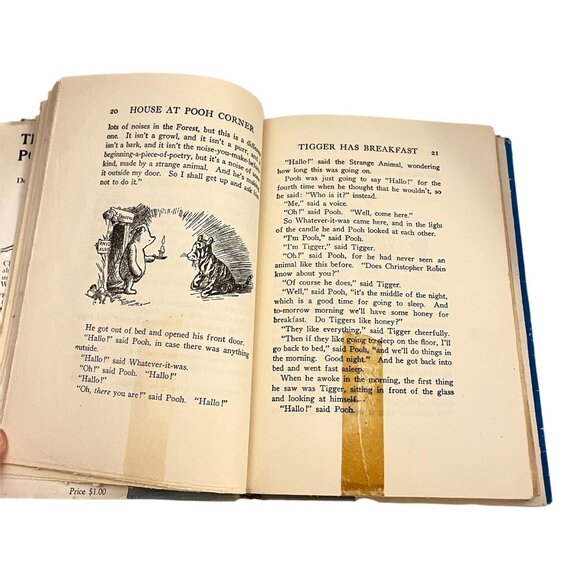 Milne The House At Pooh Corner Book Dutton Winnie-the-Pooh HC DJ 1945 Vintage - Picture 7 of 11